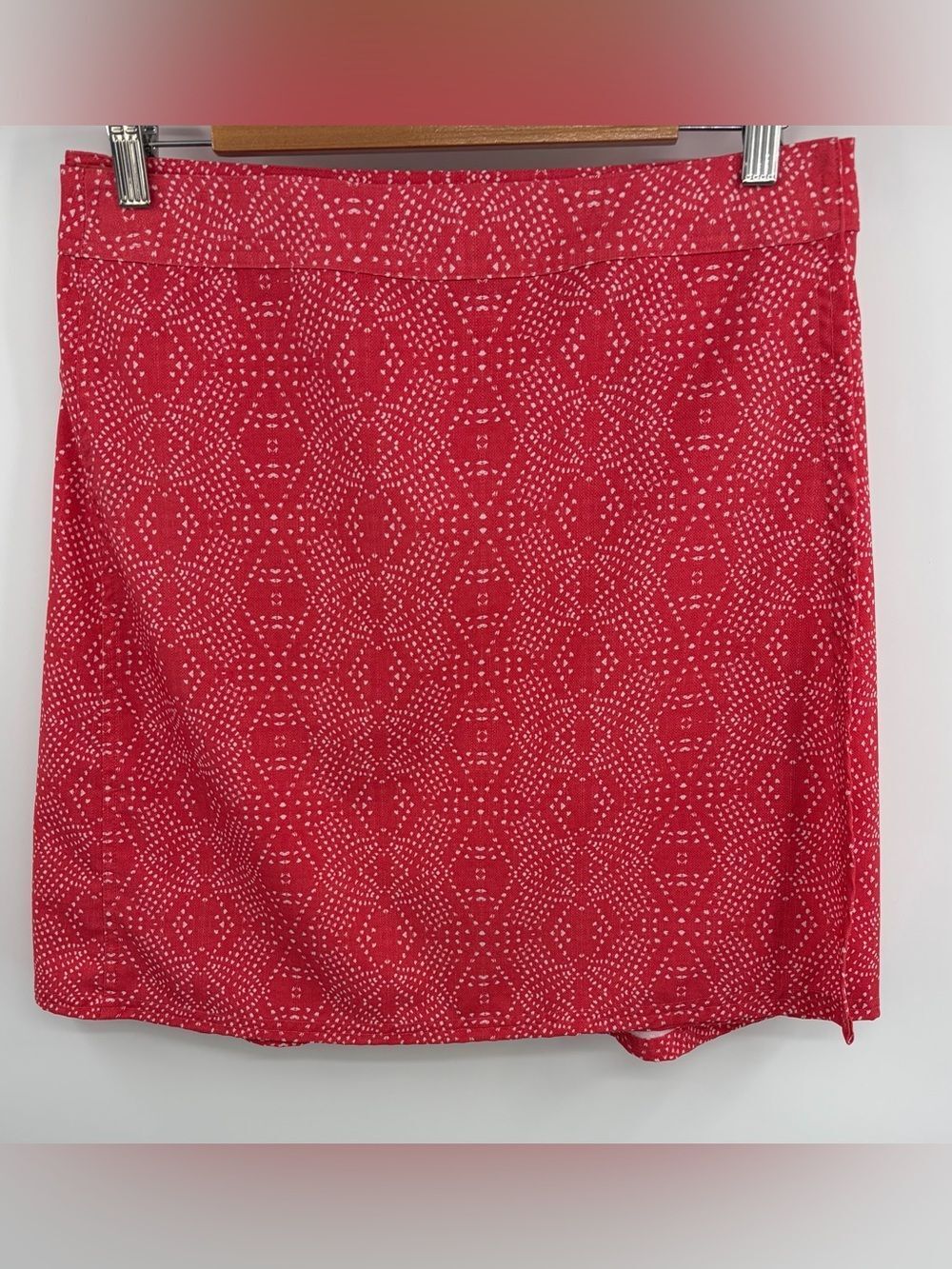 RipSkirt Hawaii wrap geometric dot pattern skirt women’s M resort beachy